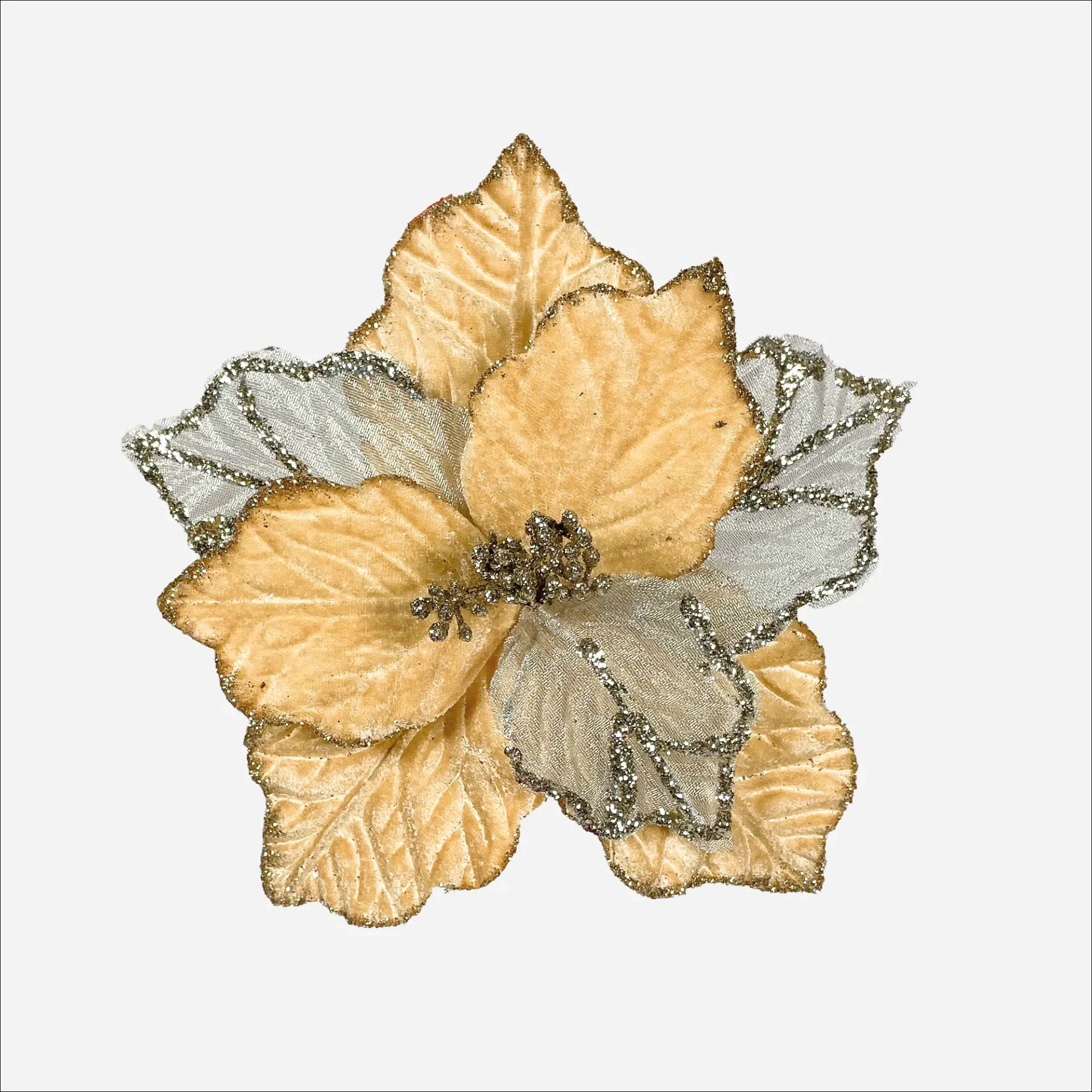 Flor Escarchada 23 cm  (Ref. MW141)