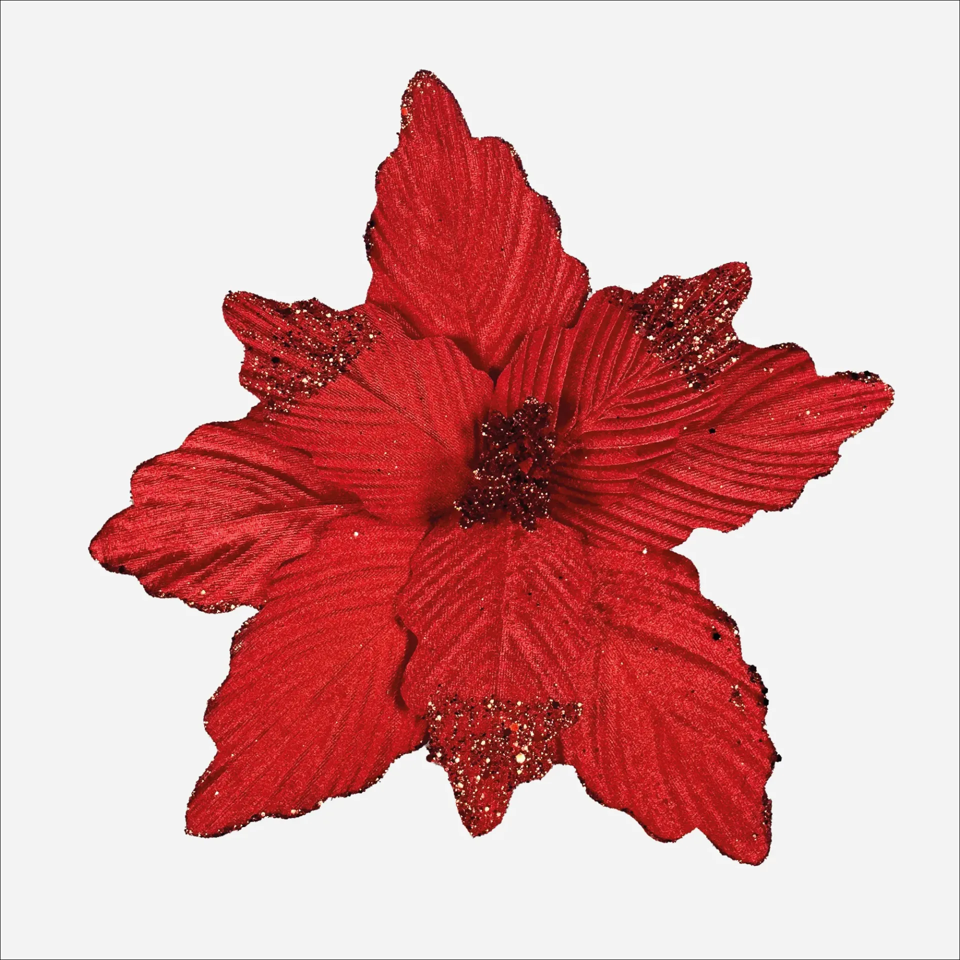 Flor Terciopelo 30cm MRWF2534-12 (Rojo)