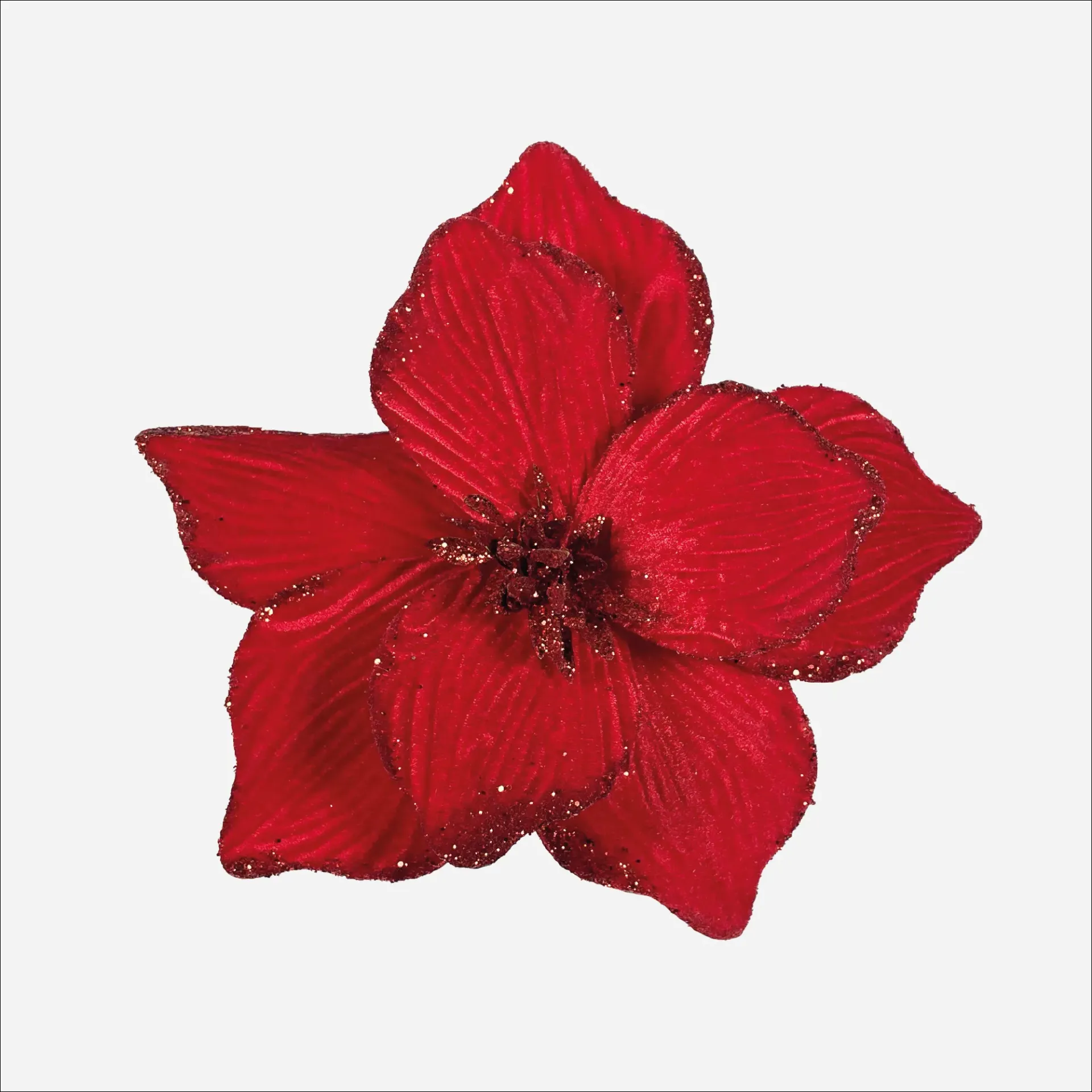 Flor Terciopelo 26 cm MLYJ416-19124 (Rojo)