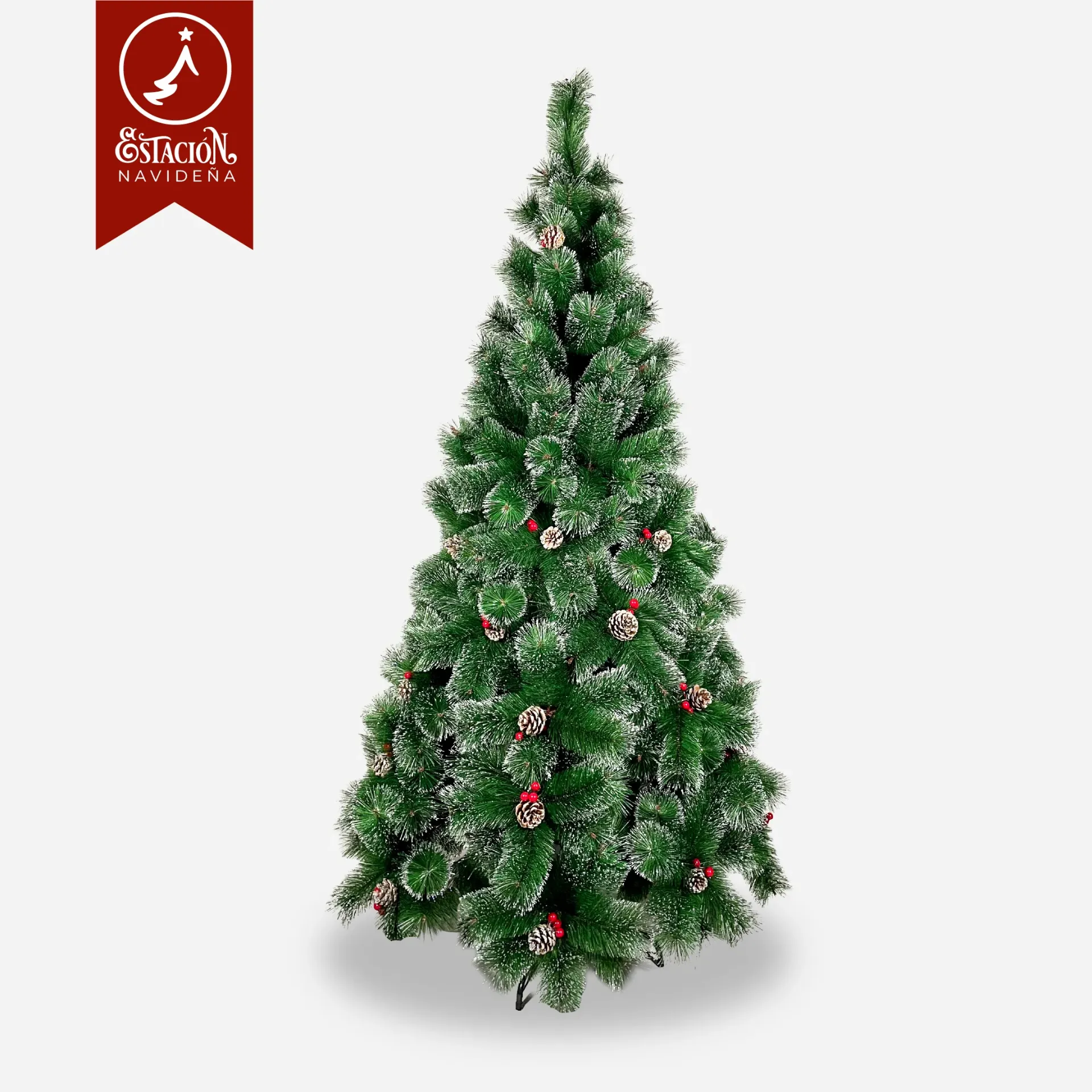 Árbol Tradicional Tipo Pino Punta Plateada
